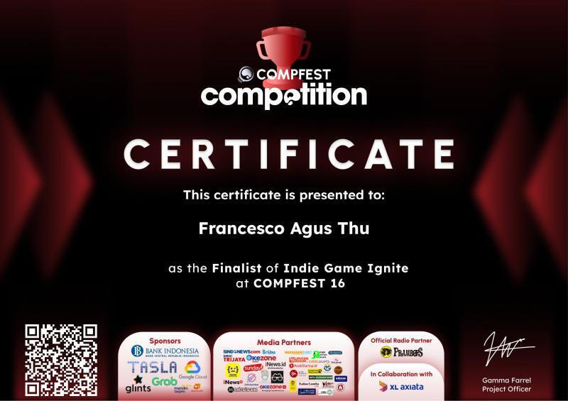 COMPFEST 16 Finalist of Indie Game Ignite