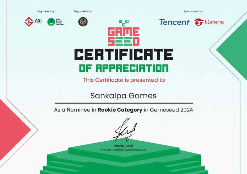 Game Seed 2024 Best Rookie Game Nominee